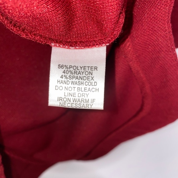 Maddy K Bonnie Wine Bodycon Dress XS - Picture 5 of 5